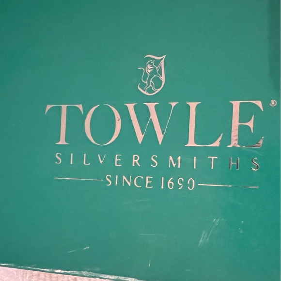 VTG Towle USA Silver Plate Boxed Carving Knife & Serving Fork mid century design - Picture 5 of 5